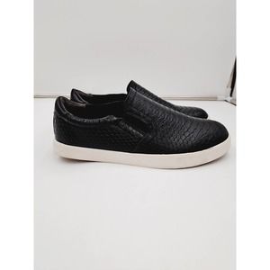 Dr Scholls Madison Memory Foam Cool fit slip on Black Faux Python 9